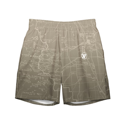 San Gabriel Map Men's Recyled Shorts