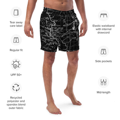 Sierra Nevada Map Men's Recycled Shorts