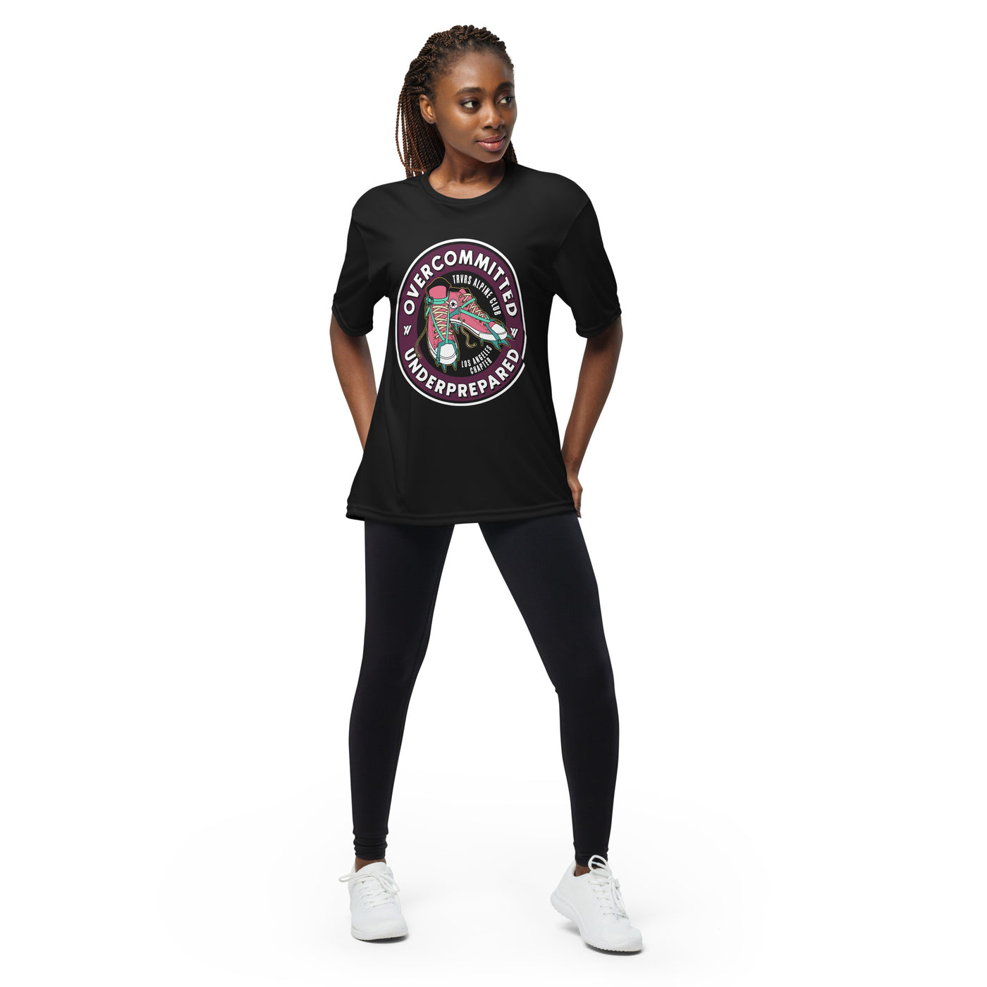 Front - TRVRS Alpine Club Tee (black)