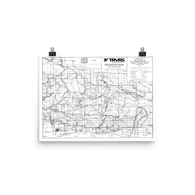 Angeles National Forest Map Poster