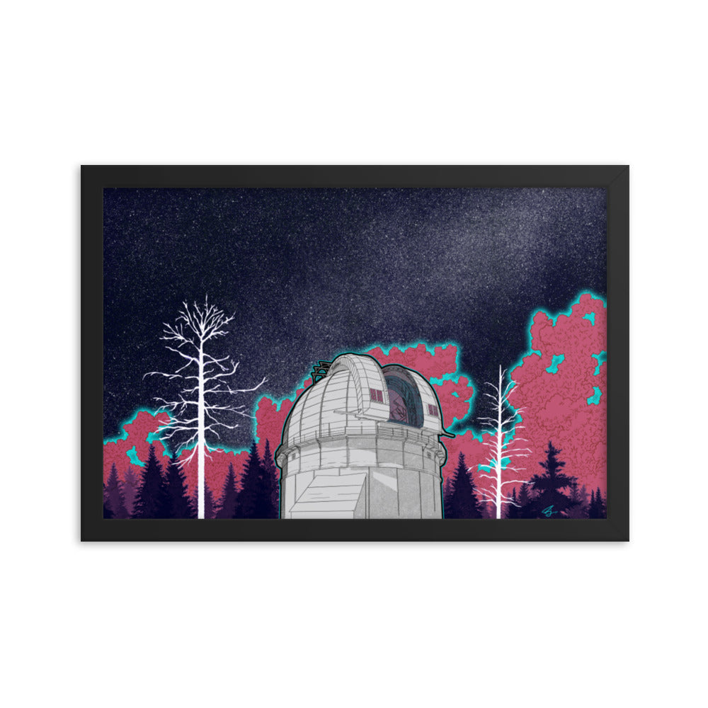 "New Astronomy" Framed Poster - Mount Wilson Observatory