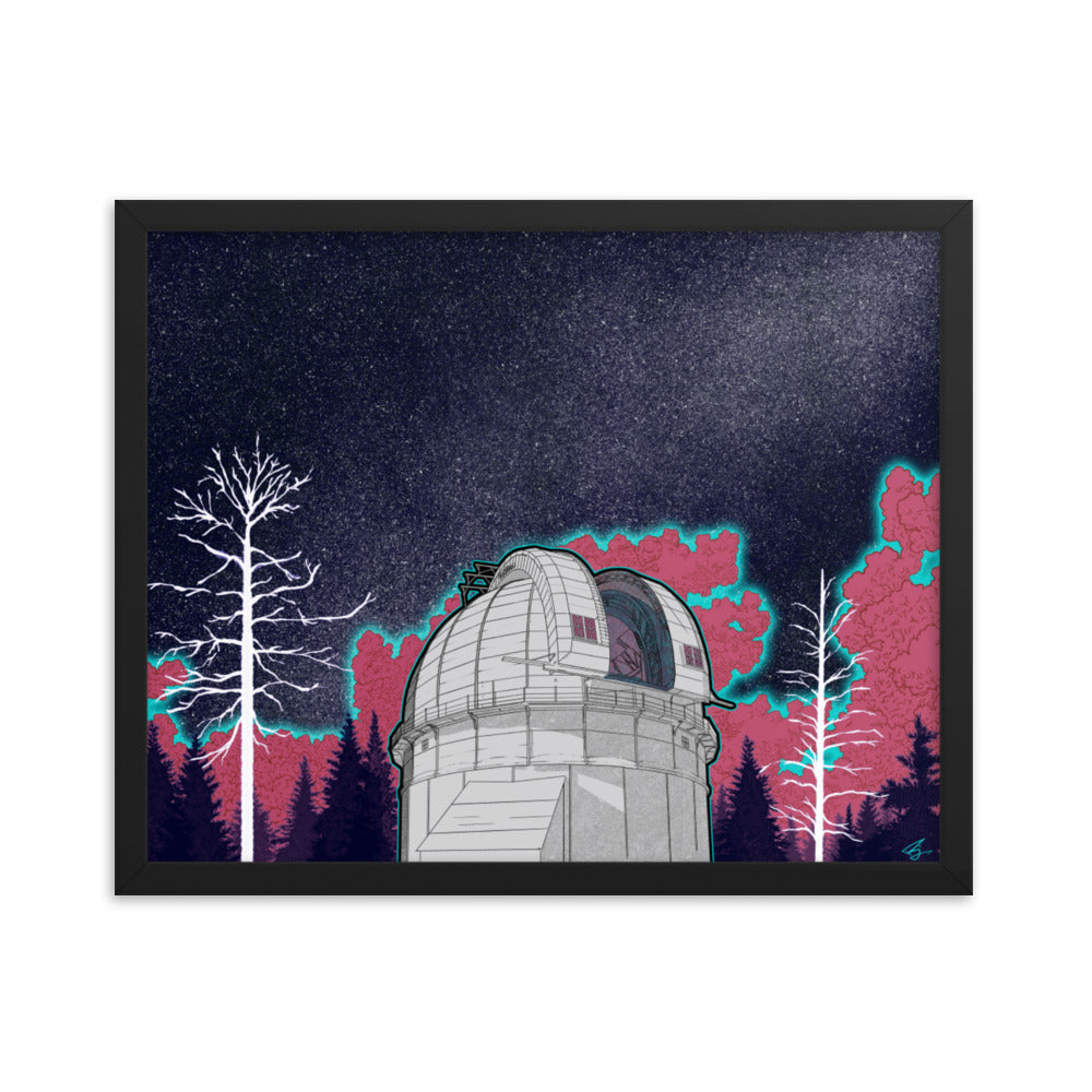 "New Astronomy" Framed Poster - Mount Wilson Observatory