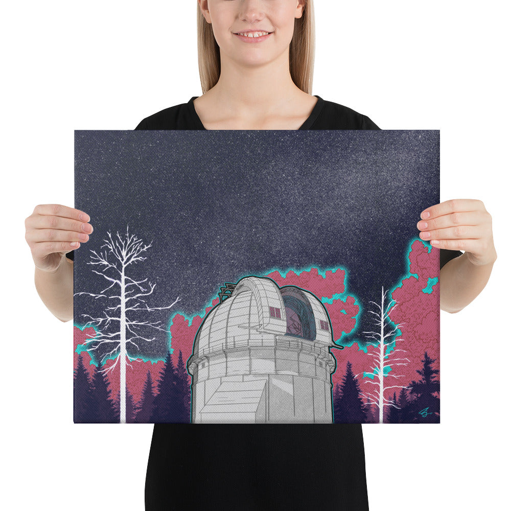 "New Astronomy" Canvas - Mount Wilson Observatory