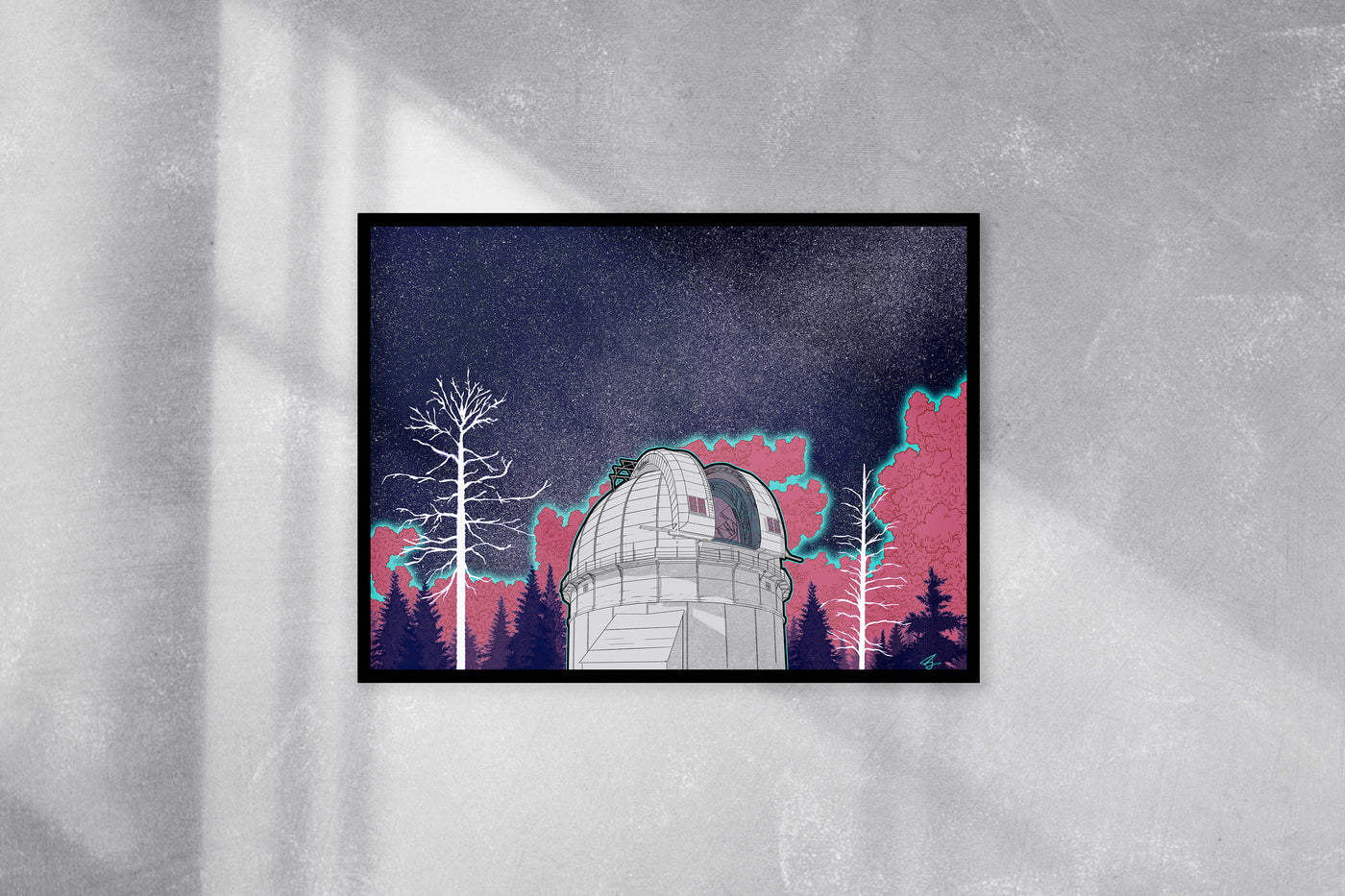 "New Astronomy" Framed Poster - Mount Wilson Observatory