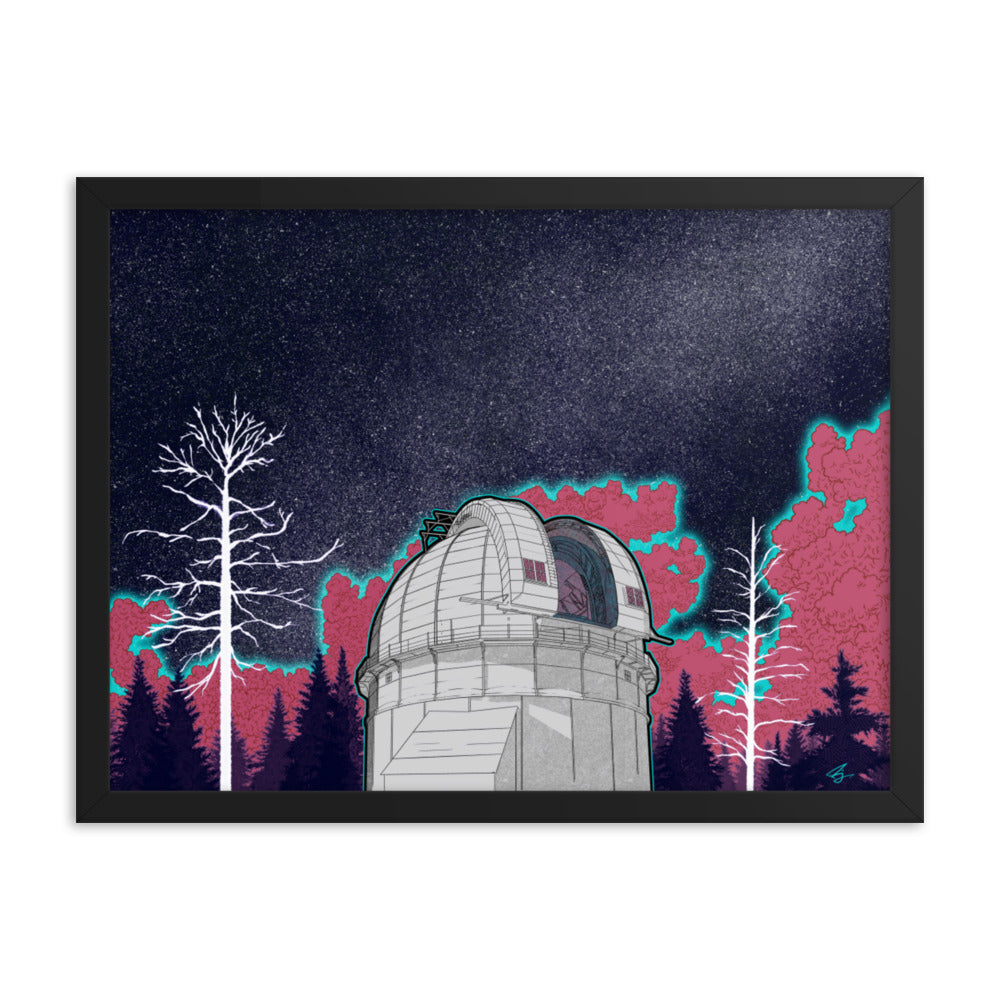 "New Astronomy" Framed Poster - Mount Wilson Observatory