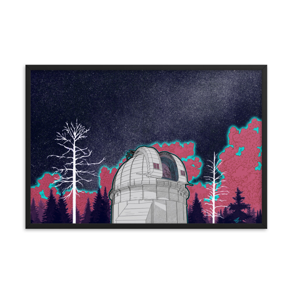 "New Astronomy" Framed Poster - Mount Wilson Observatory