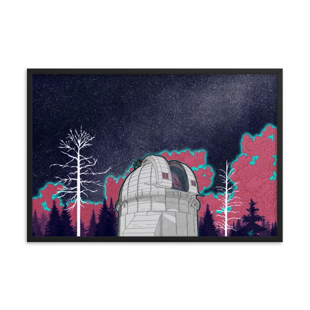 "New Astronomy" Framed Poster - Mount Wilson Observatory