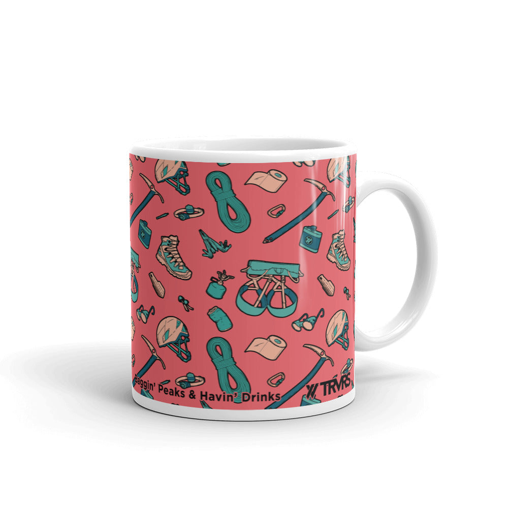 Mount Whitney Map Coffee Mug - Hiker Trash (11oz) | TRVRS Apparel