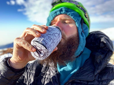 Mike Whitesell TRVRS Beer Koozie Angeles National Forest San Gabriel Mountain Range Mt Baldy  Southern California