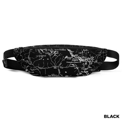 Sierra Nevada Map Hip Pack- Black
