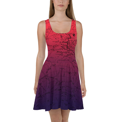 Cosmic Romance, Sierra Nevada Map Hiking Dress | TRVRS Outdoors Hiking Apparel, Trail Running Clothing