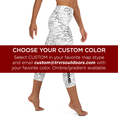 San Gabriel Map Women's Capri Leggings