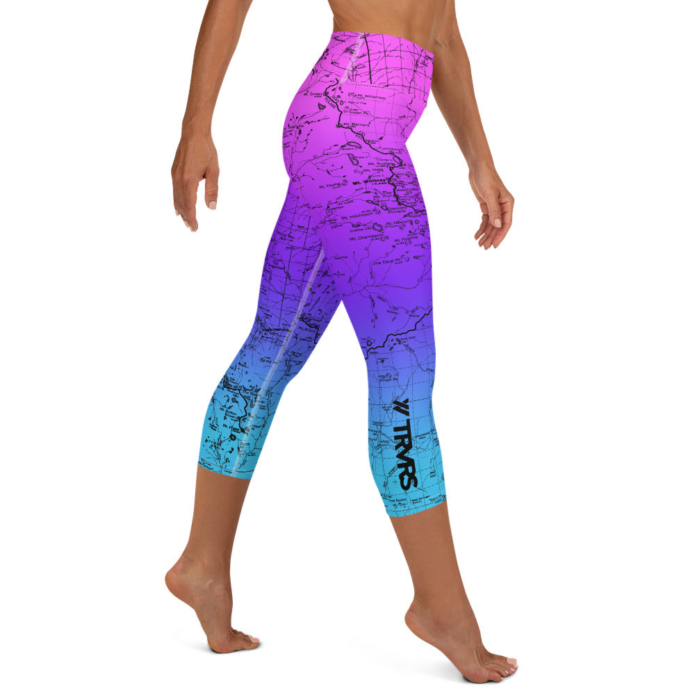 Sierra Nevada Map Women's Capri Leggings – TRVRS Creative