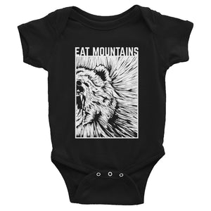 Eat Mountains Infant Body Suit - BLACK | TRVRS APPAREL