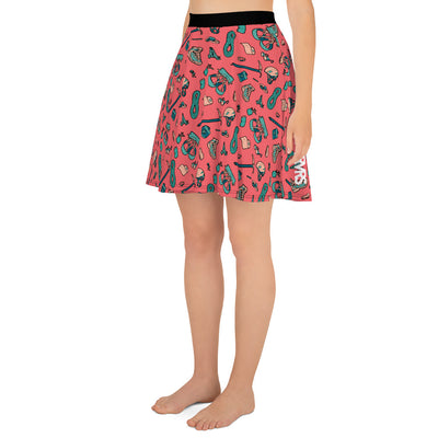 Hiker Trash Pattern - All Over Print Hiking Skirt | TRVRS Outdoors Trail Running Apparel, Hiking Clothing