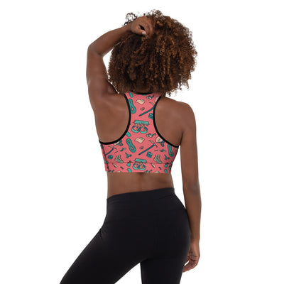 Hiker Trash Padded Sports Bra Back | TRVRS Outdoors hiking, trail running clothing, mountaineering apparel
