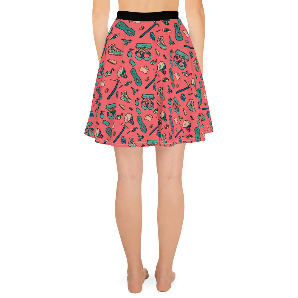 Hiker Trash Pattern - All Over Print Hiking Skirt | TRVRS Outdoors Trail Running Apparel, Hiking Clothing