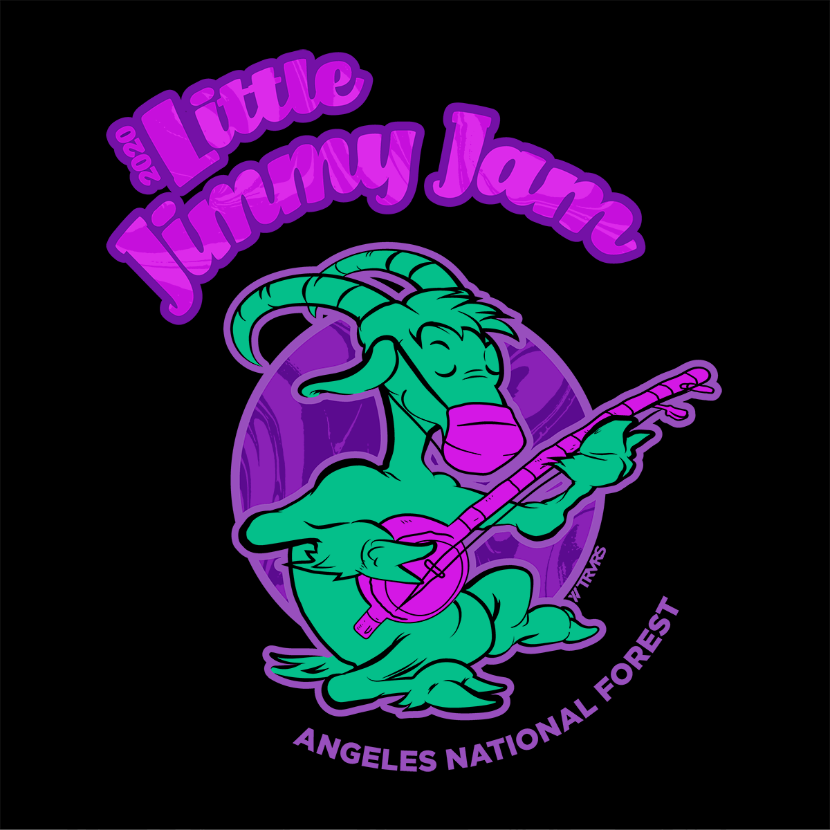 Little Jimmy Jam Tee - BLACK | TRVRS Outdoors (Angeles National Forest, San Gabriel Mountain Range)