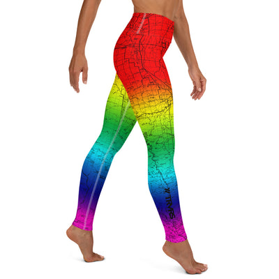 Rainbow- All Over Print Women's Leggings | TRVRS Outdoors, Hiking, trail running, mountaineering apparel 