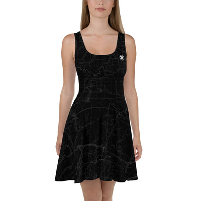 Smoke, San Gabriel Map Hiking Dress | TRVRS Outdoors Hiking Apparel, Trail Running Clothing