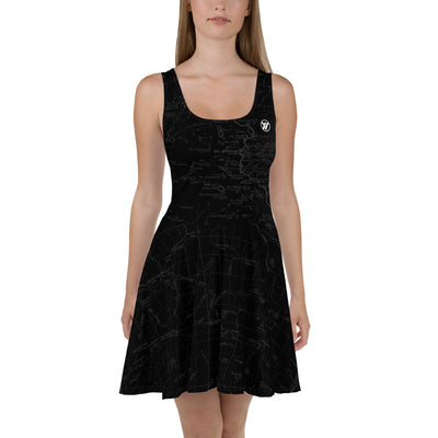 Smoke, Sierra Nevada Map Hiking Dress | TRVRS Outdoors Hiking Apparel, Trail Running Clothing