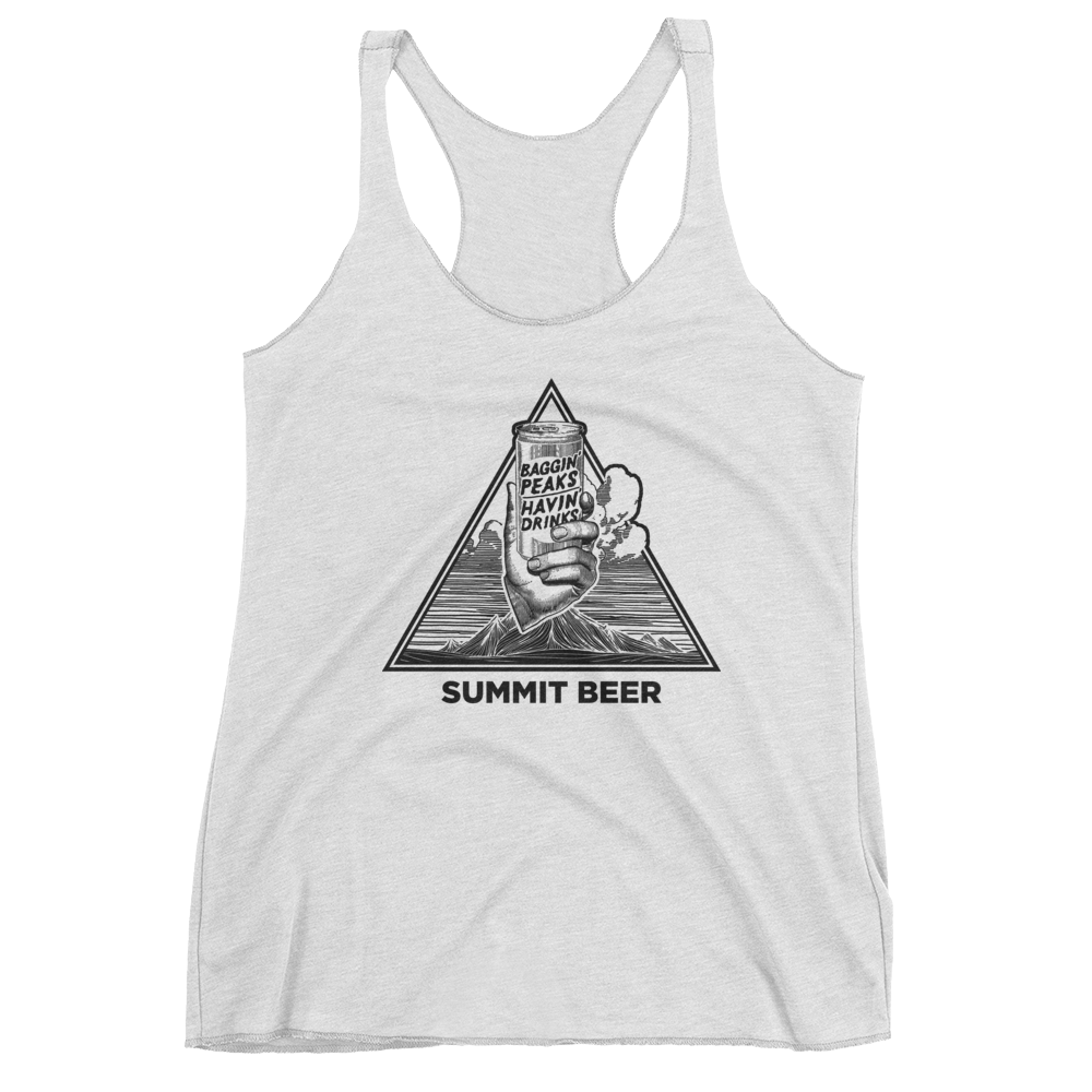Summit Beer Women's Triblend Tank Top - HEATHER WHITE | TRVRS APPAREL