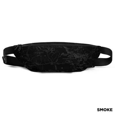 Sierra Nevada Map Hip Pack- Smoke