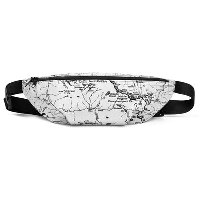 Sierra Nevada Map Hip Pack- White