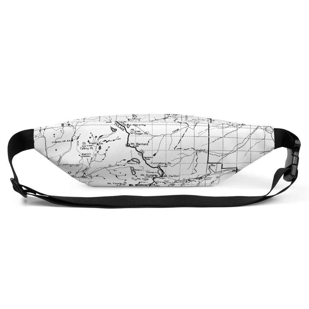Sierra Nevada Map Hip Pack- Back