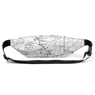 Sierra Nevada Map Hip Pack- Back