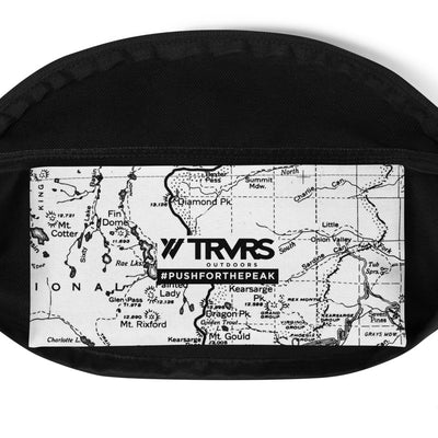Sierra Nevada Map Hip Pack- Inside Pocket