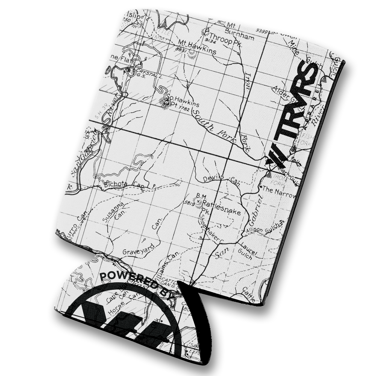 Angeles National Forest Map Beer Koozie