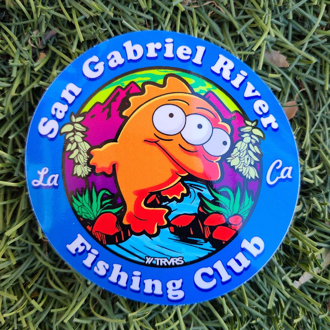 San Gabriel River Fishing Club Sticker