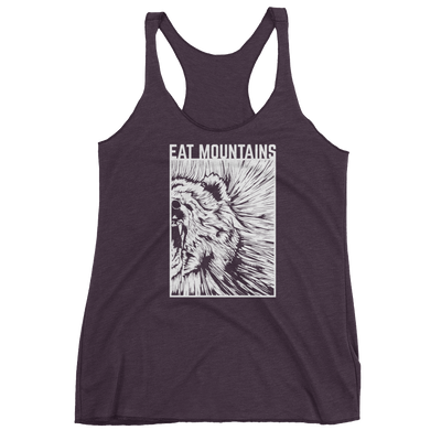 Eat Mountains Women's Racerback Triblend Tank - VINTAGE PURPLE | TRVRS APPAREL