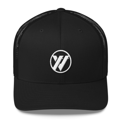 TRVRS Insignia Trucker Cap - ALL BLACK | TRVRS APPAREL