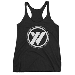 Insigna-slogan Women's Racerback Tank - Vintage Black | TRVRS APPAREL