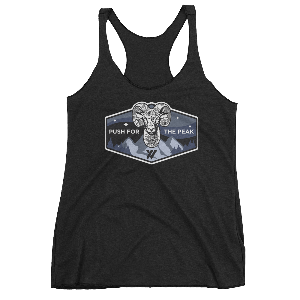 Big Horn Sheep PFTP Women's Racerback Tank Top - VINTAGE BLACK | TRVRS APPAREL