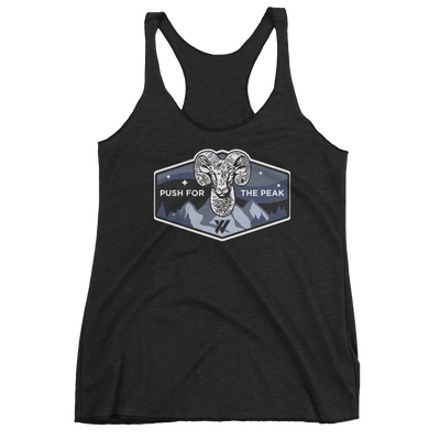 Big Horn Sheep PFTP Women's Racerback Tank Top - VINTAGE BLACK | TRVRS APPAREL