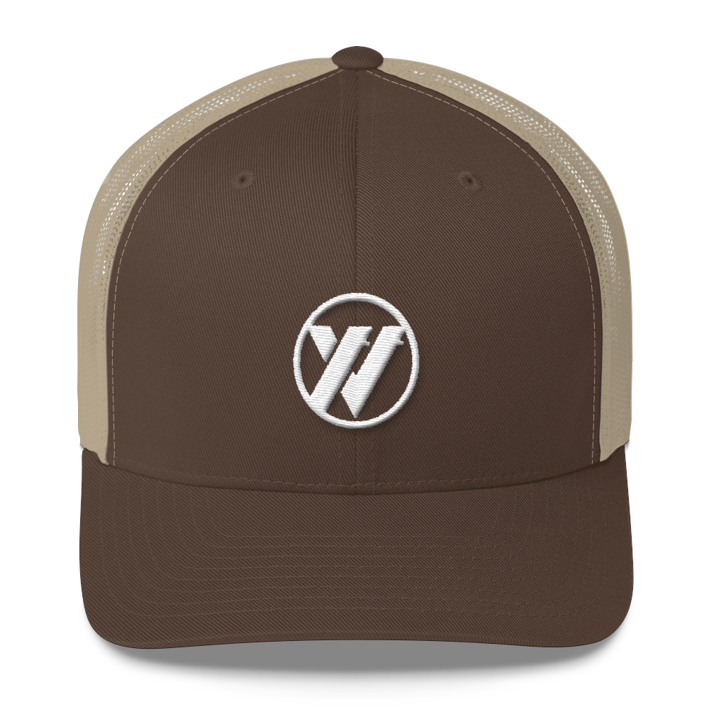 TRVRS Insignia Trucker Cap - BROWN/KHAKI | TRVRS APPAREL