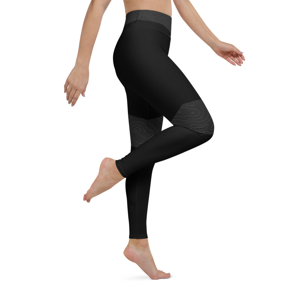 Topo Map Women's Yoga Leggings
