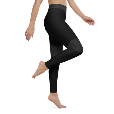 Topo Map Women's Yoga Leggings