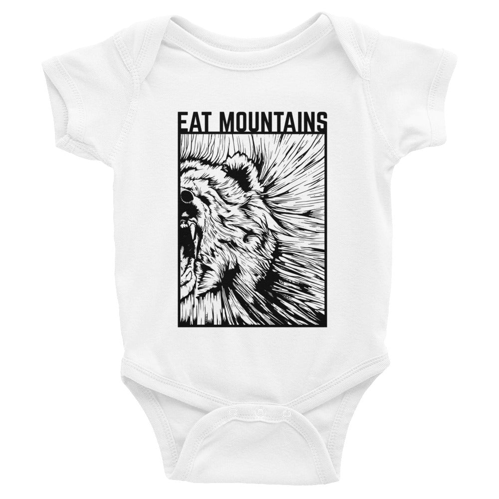 Eat Mountains Infant Body Suit - WHITE | TRVRS APPAREL