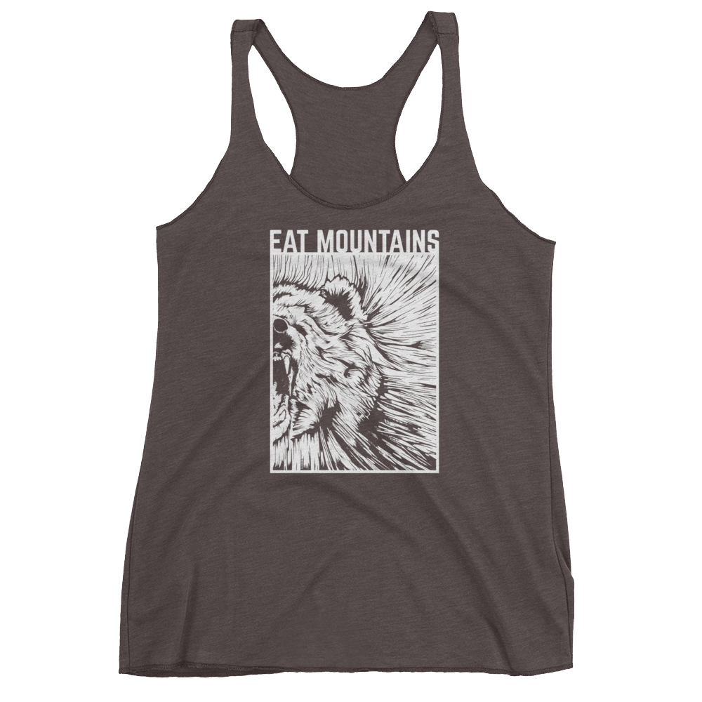 Eat Mountains Women's Racerback Triblend Tank - MACCHIATO | TRVRS APPAREL