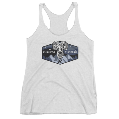 Big Horn Sheep PFTP Women's Racerback Tank Top - HEATHER WHITE | TRVRS APPAREL