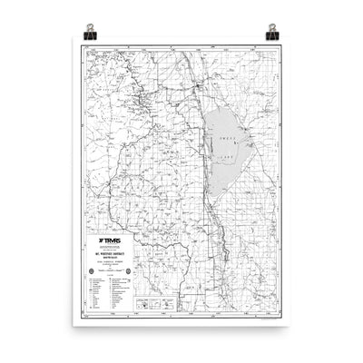 Mount Whitney District Map Poster