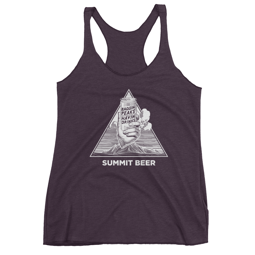 Summit Beer Women's Triblend Tank Top - VINTAGE PURPLE | TRVRS APPAREL