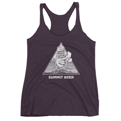 Summit Beer Women's Triblend Tank Top - VINTAGE PURPLE | TRVRS APPAREL