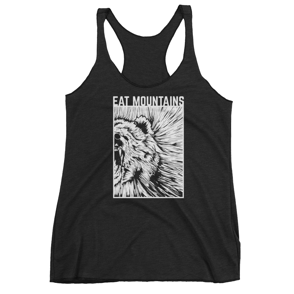Eat Mountains Women's Racerback Triblend Tank - VINTAGE BLACK | TRVRS APPAREL