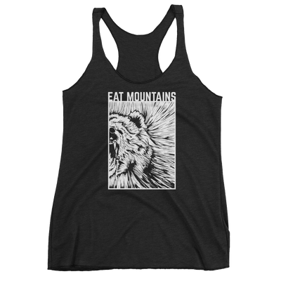 Eat Mountains Women's Racerback Triblend Tank - VINTAGE BLACK | TRVRS APPAREL