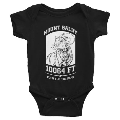 Mt. Baldy Big Horn Infant Body Suit - BLACK | TRVRS APPAREL